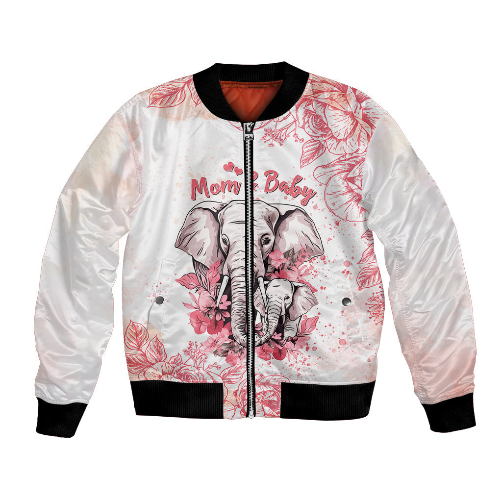 Personalised Mother's Day Elephant Mom & Baby First Mother Day Together Bomber Jacket TS07 - Wonder Print Shop