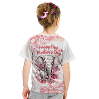 Personalised Mother's Day Elephant Mom & Baby First Mother Day Together T Shirt KID TS07 - Wonder Print Shop