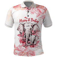Custom Mothers Day Elephant Mom and Baby First Mother Day Polo Shirt Together TS07 - Wonder Print Shop