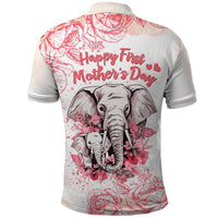 Custom Mothers Day Elephant Mom and Baby First Mother Day Polo Shirt Together TS07 - Wonder Print Shop
