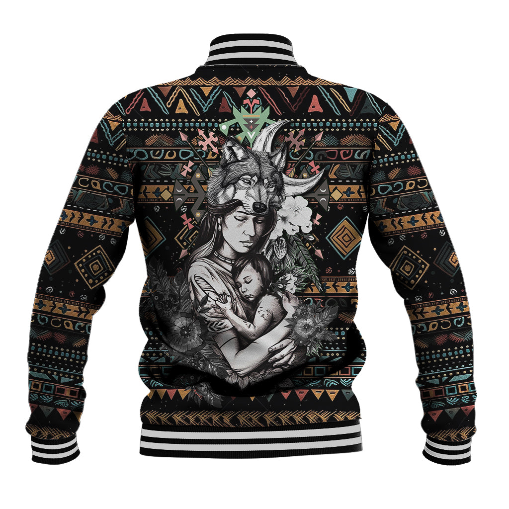 Native American Clothing - In Mother's Cradle Baseball Jacket TS07 - Wonder Print Shop