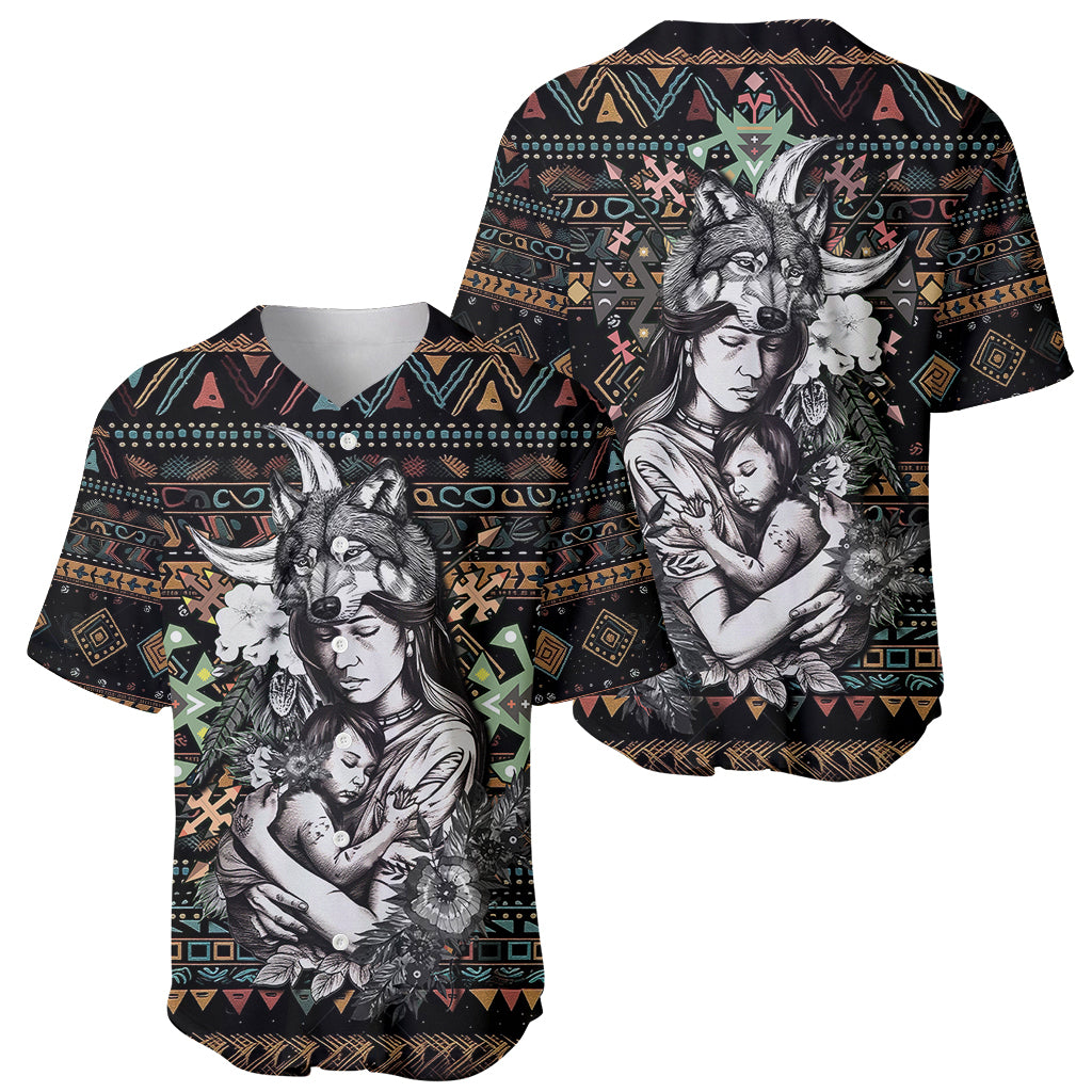 Native American Clothing - In Mother's Cradle Baseball Jersey TS07 - Wonder Print Shop
