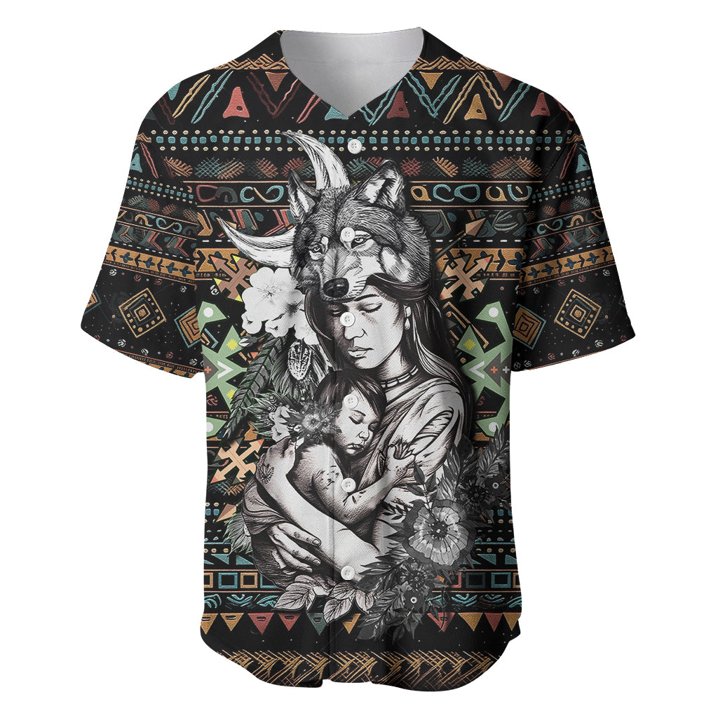 Native American Clothing - In Mother's Cradle Baseball Jersey TS07 - Wonder Print Shop