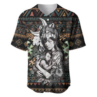 Native American Clothing - In Mother's Cradle Baseball Jersey TS07 - Wonder Print Shop