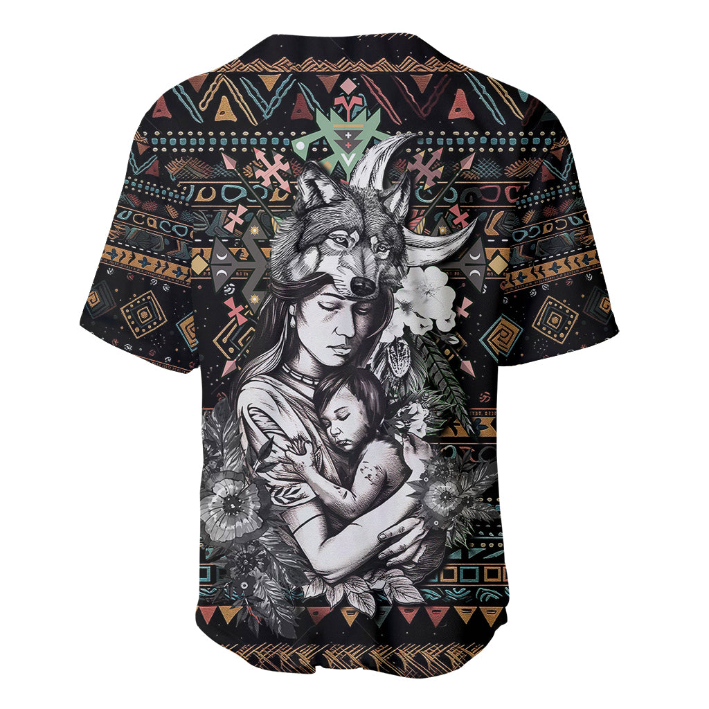 Native American Clothing - In Mother's Cradle Baseball Jersey TS07 - Wonder Print Shop