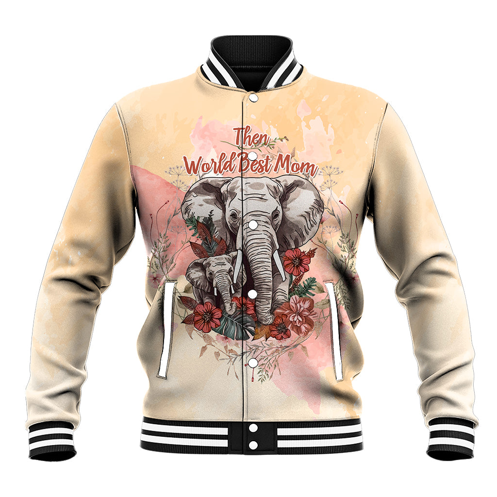 Then World Best Mom Now World Greatest Grandma - Mother's Day Baseball Jacket TS07 - Wonder Print Shop