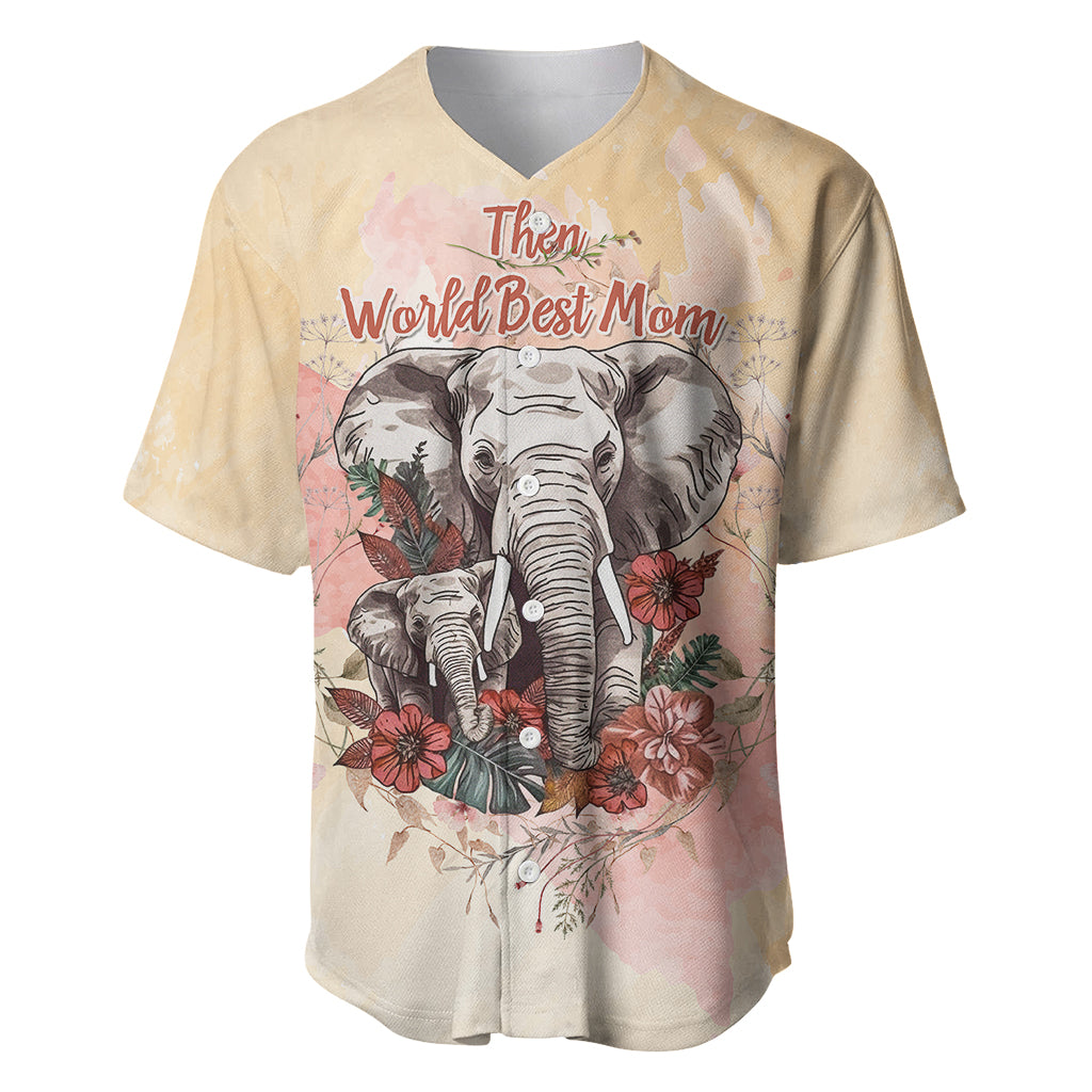 Then World Best Mom Now World Greatest Grandma - Mother's Day Baseball Jersey TS07 - Wonder Print Shop