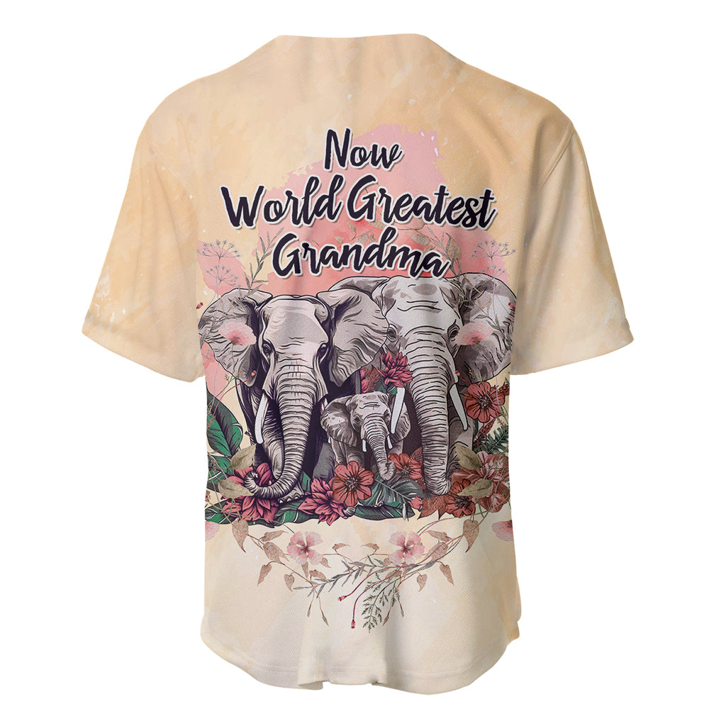 Then World Best Mom Now World Greatest Grandma - Mother's Day Baseball Jersey TS07 - Wonder Print Shop
