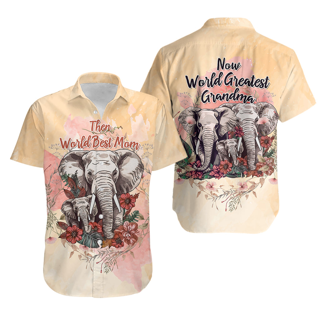 Then World Best Mom Now World Greatest Grandma - Mother's Day Hawaiian Shirt TS07 - Wonder Print Shop