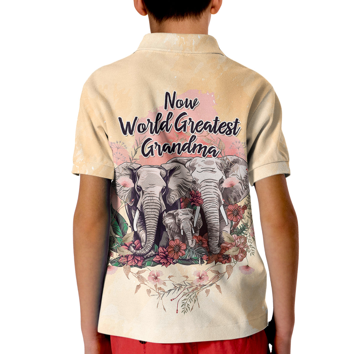 Then World Best Mom Now World Greatest Grandma Mothers Day Polo Shirt for Kid TS07 - Wonder Print Shop