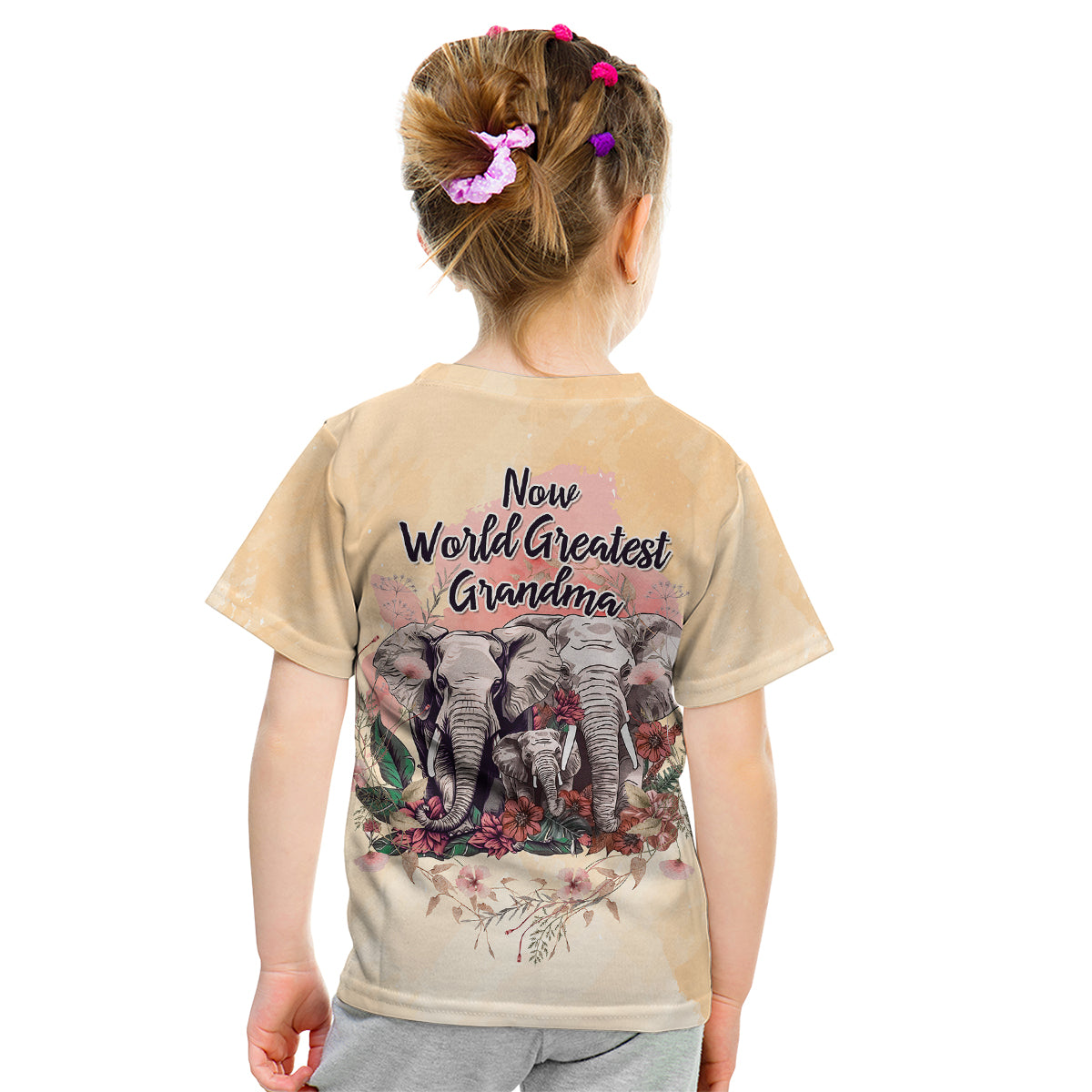 Then World Best Mom Now World Greatest Grandma - Mother's Day Kid T Shirt TS07 - Wonder Print Shop