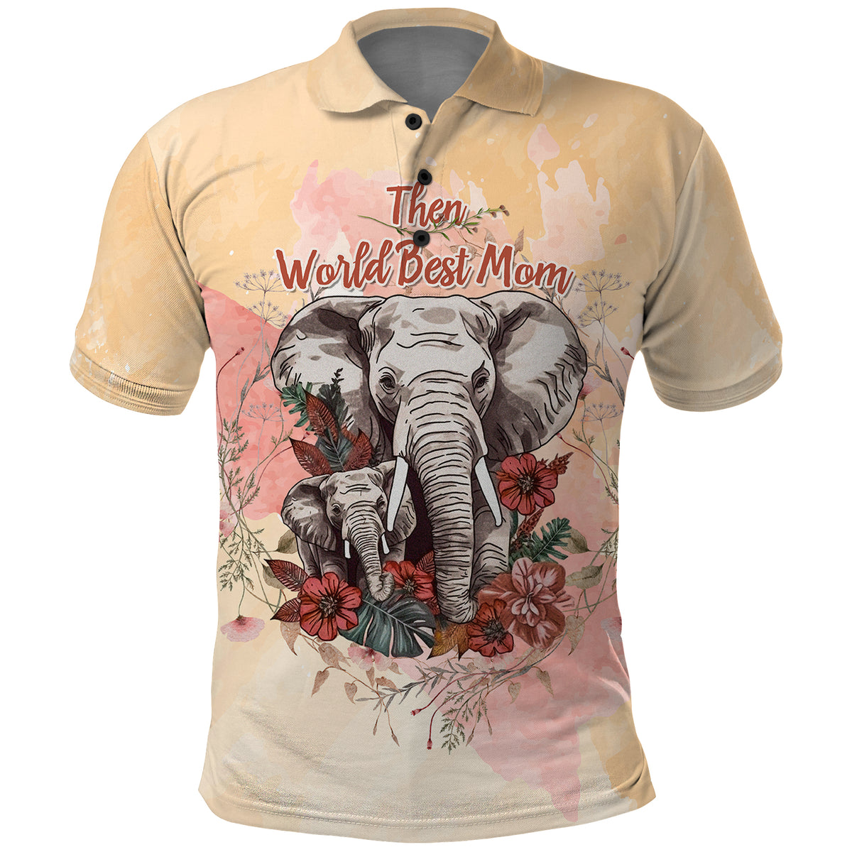 Then World Best Mom Now World Greatest Grandma Mothers Day Polo Shirt TS07 - Wonder Print Shop