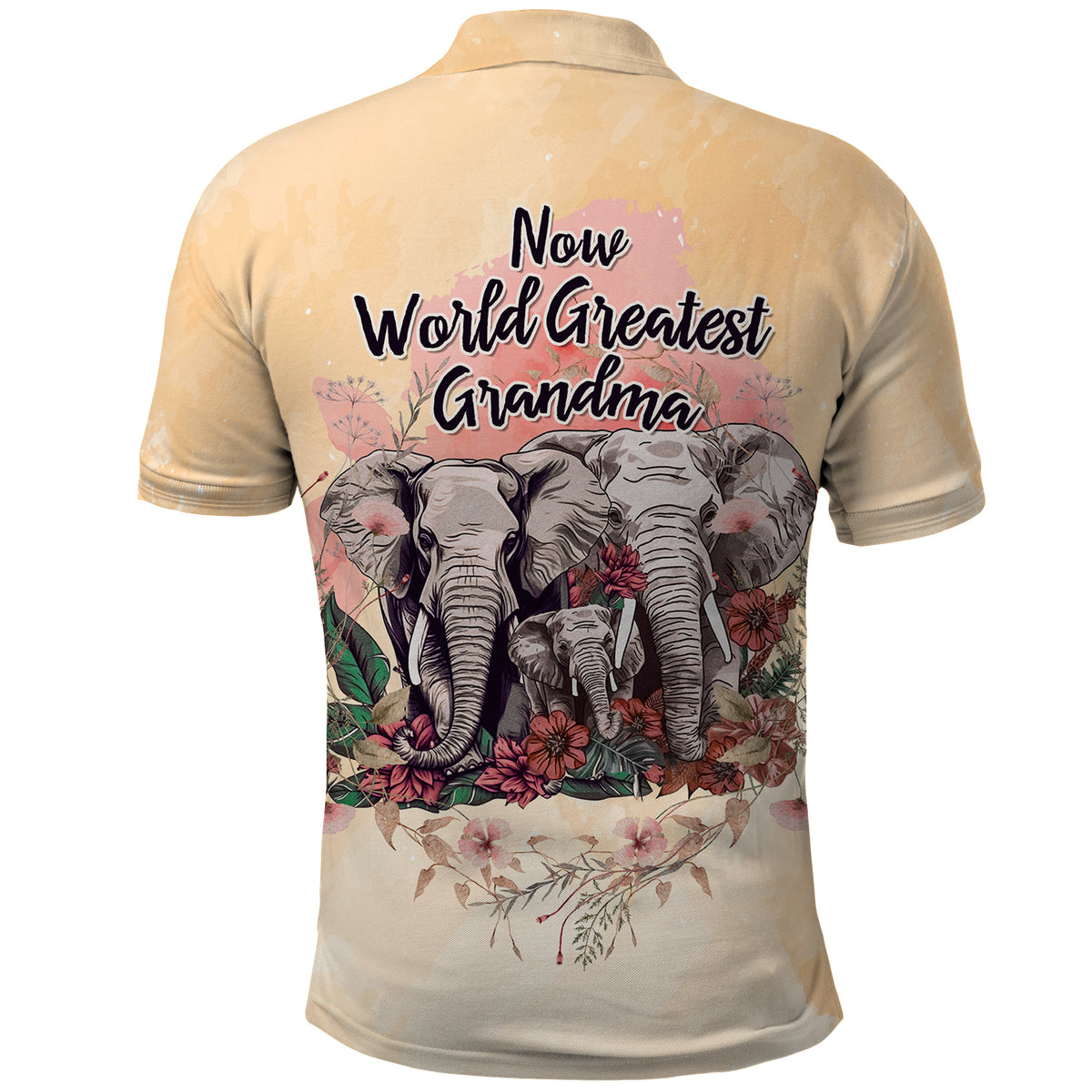 Then World Best Mom Now World Greatest Grandma Mothers Day Polo Shirt TS07 - Wonder Print Shop
