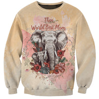Then World Best Mom Now World Greatest Grandma - Mother's Day Sweatshirt TS07 - Wonder Print Shop