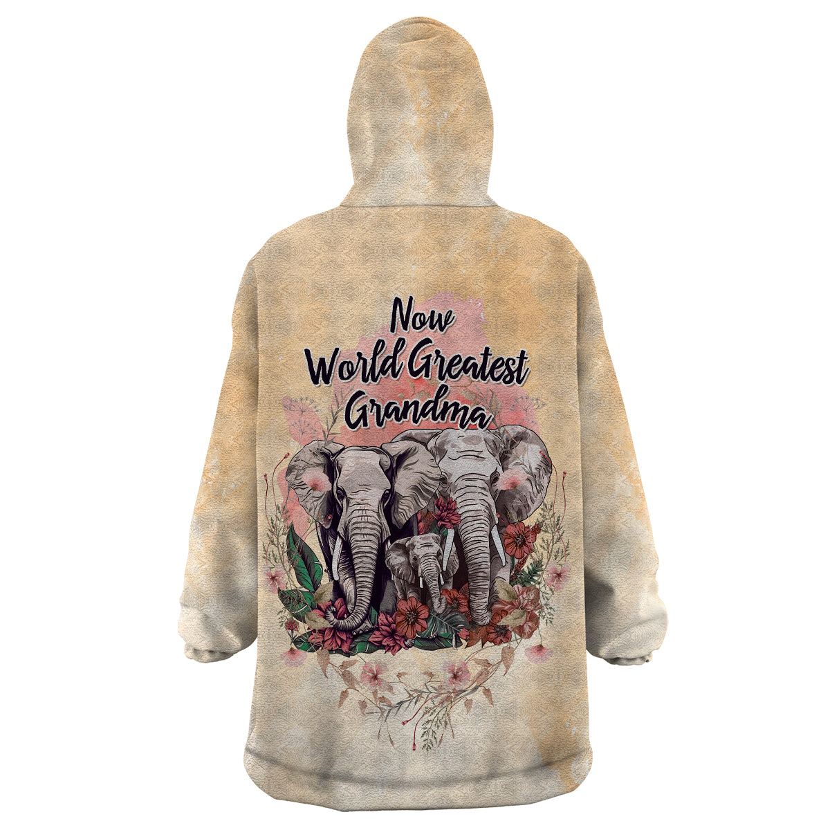 Then World Best Mom Now World Greatest Grandma - Mother's Day Wearable Blanket Hoodie TS07 - Wonder Print Shop