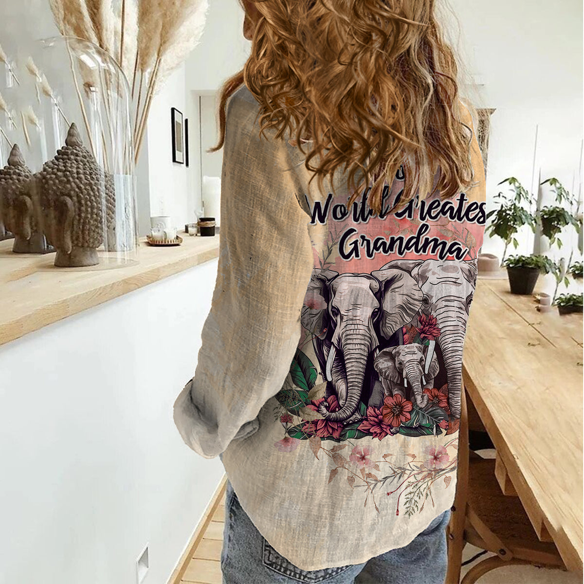 Then World Best Mom Now World Greatest Grandma - Mother's Day Women Casual Shirt TS07 - Wonder Print Shop