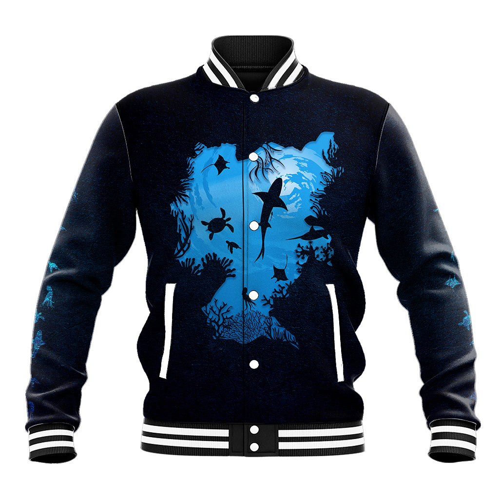 World Ocean Day Baseball Jacket Lost My Heart To The Sea TS07 - Wonder Print Shop