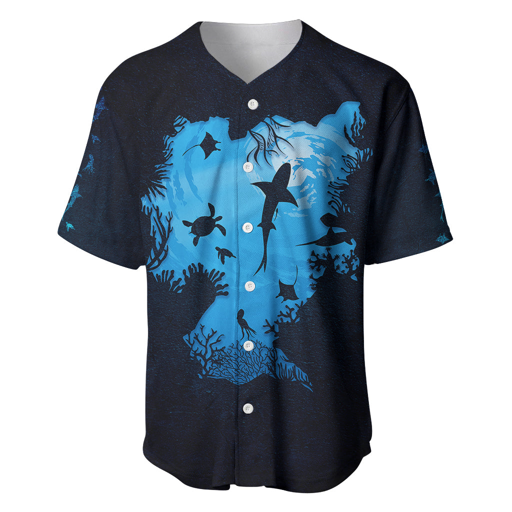 World Ocean Day Baseball Jersey Lost My Heart To The Sea TS07 - Wonder Print Shop