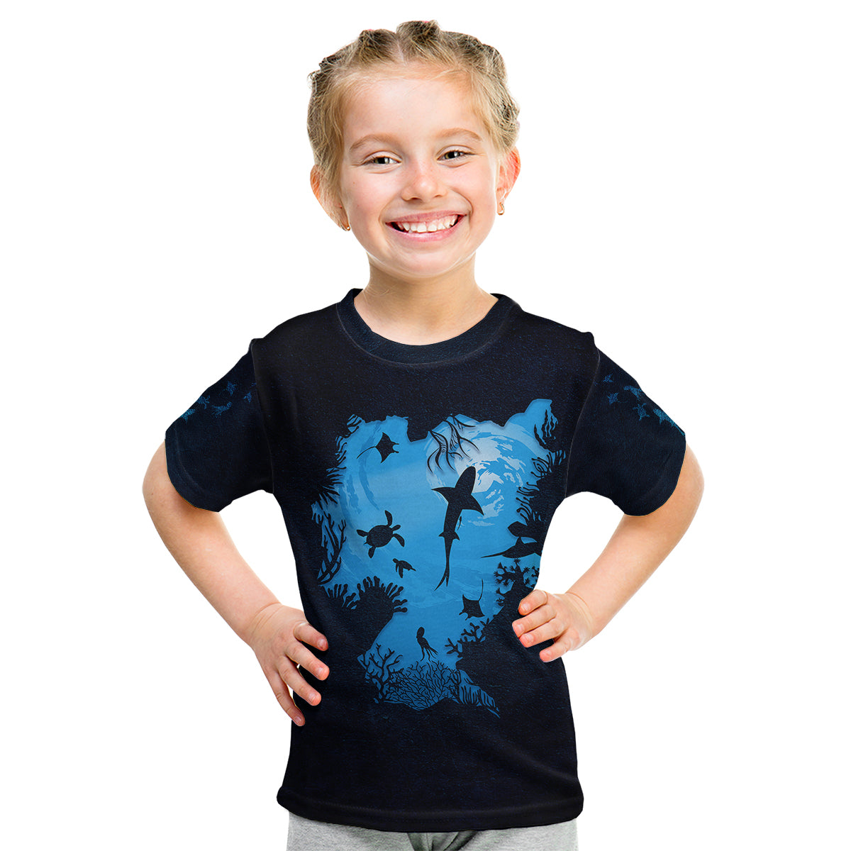 World Ocean Day Kid T Shirt Lost My Heart To The Sea TS07 - Wonder Print Shop