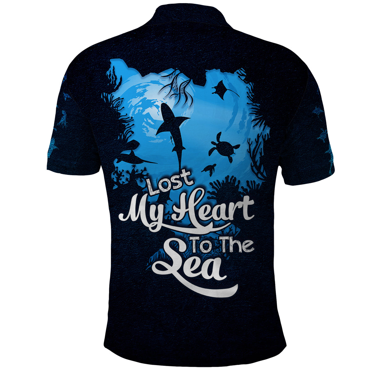 World Ocean Day Polo Shirt Lost My Heart To The Sea TS07 - Wonder Print Shop