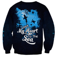 World Ocean Day Sweatshirt Lost My Heart To The Sea TS07 - Wonder Print Shop