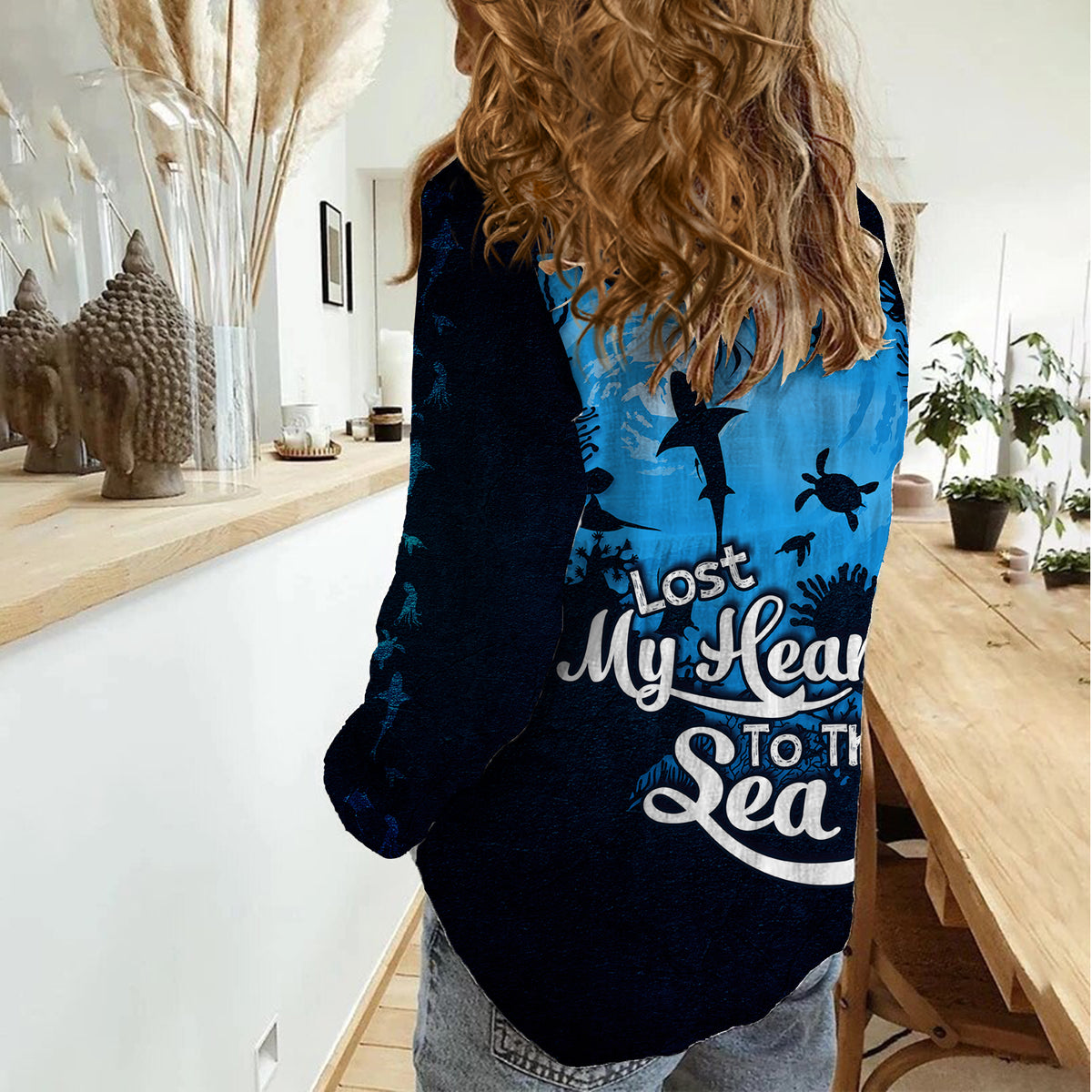 World Ocean Day Women Casual Shirt Lost My Heart To The Sea TS07 - Wonder Print Shop