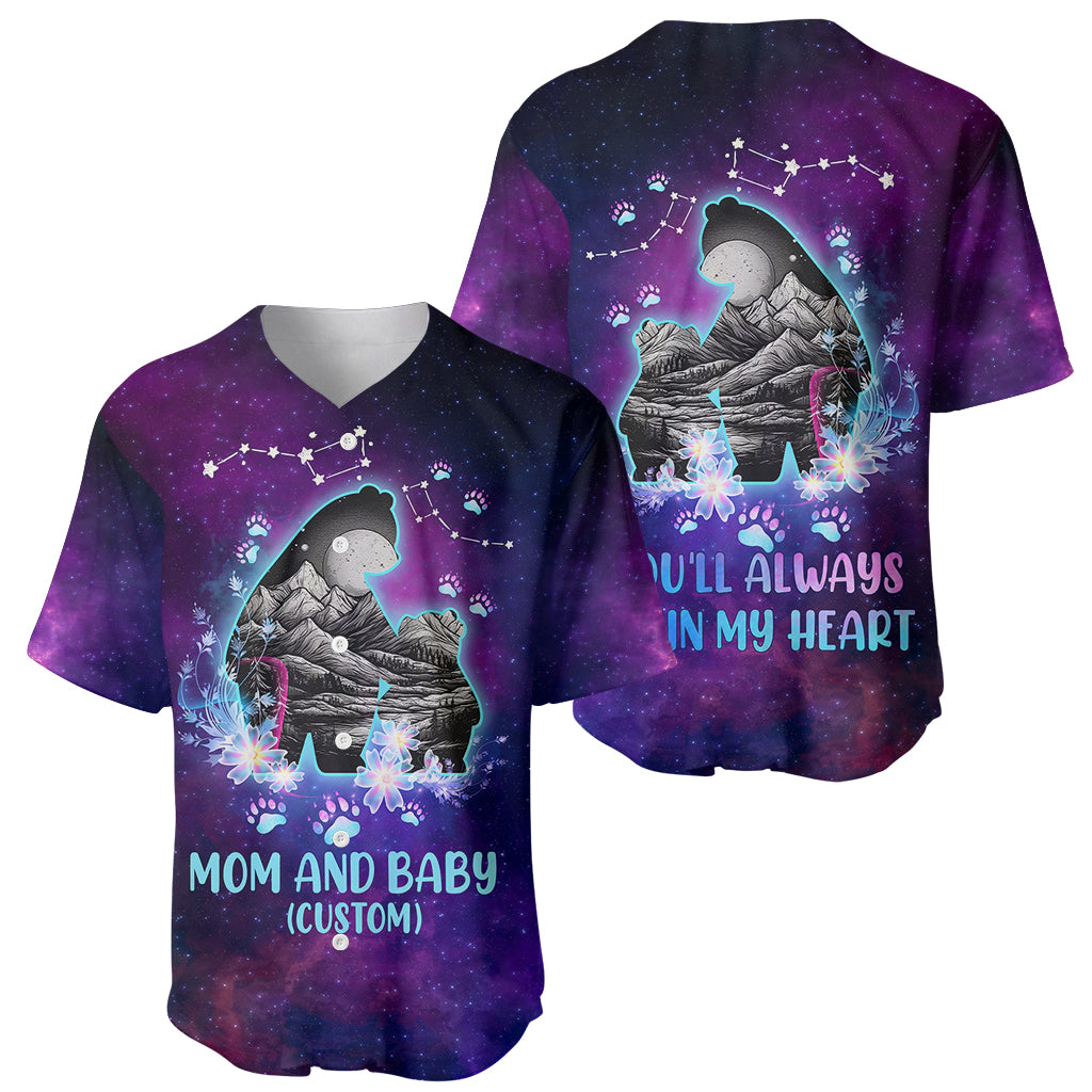 Personalised Mom & Baby Baseball Jersey Ursa Major Constellation TS07 - Wonder Print Shop