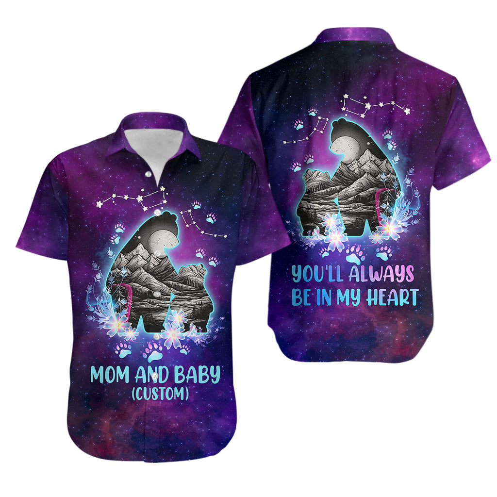 Personalised Mom & Baby Hawaiian Shirt Ursa Major Constellation TS07 - Wonder Print Shop