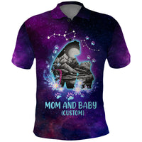Custom Mom and Baby Polo Shirt Ursa Major Constellation TS07 - Wonder Print Shop