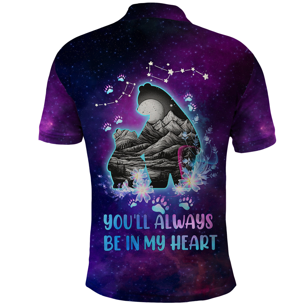 Custom Mom and Baby Polo Shirt Ursa Major Constellation TS07 - Wonder Print Shop