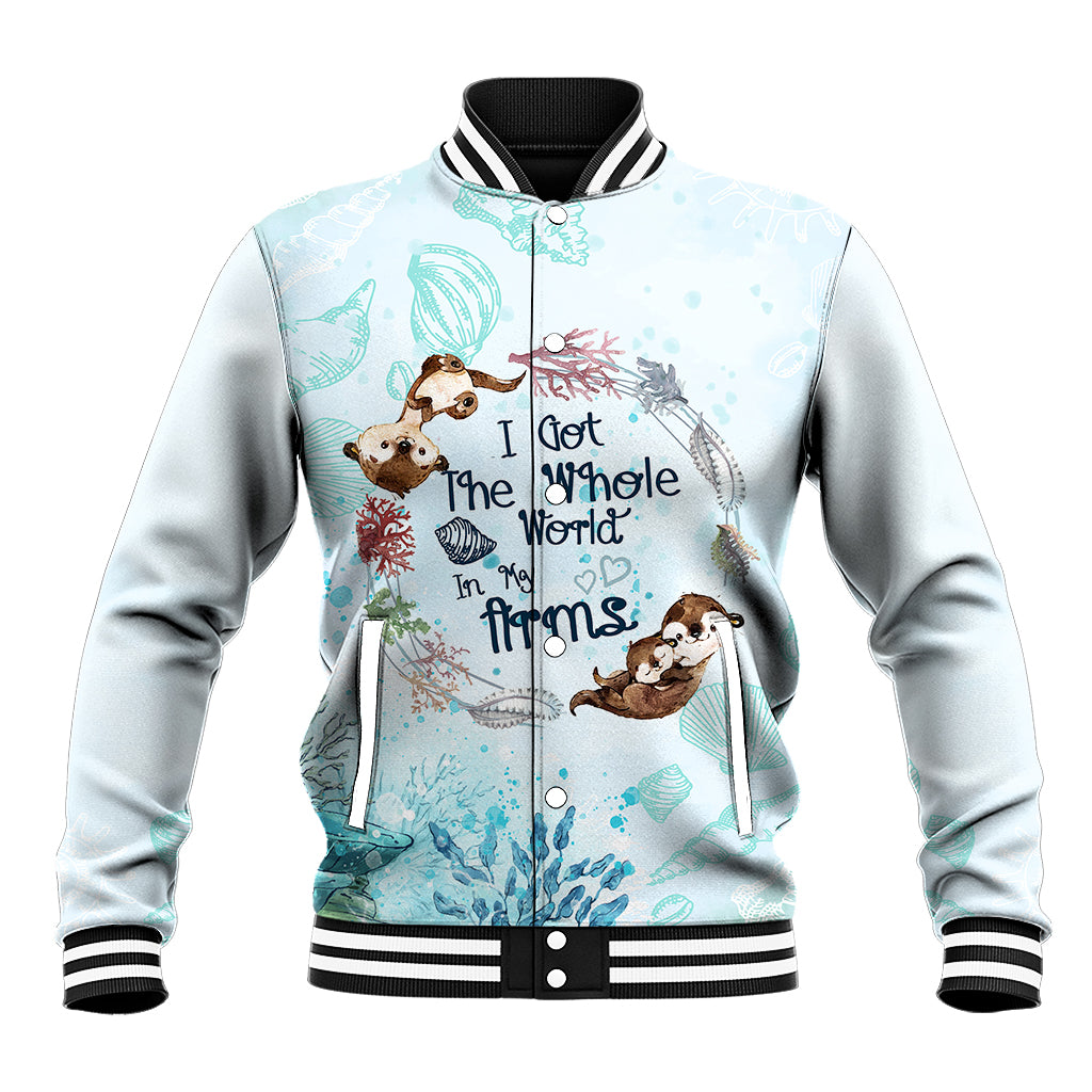 Mom Love You Like No Otter Baseball Jacket TS07 - Wonder Print Shop