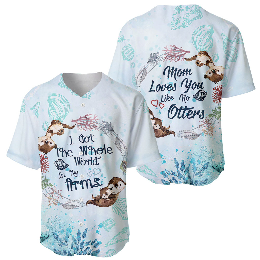 Mom Love You Like No Otter Baseball Jersey TS07 - Wonder Print Shop