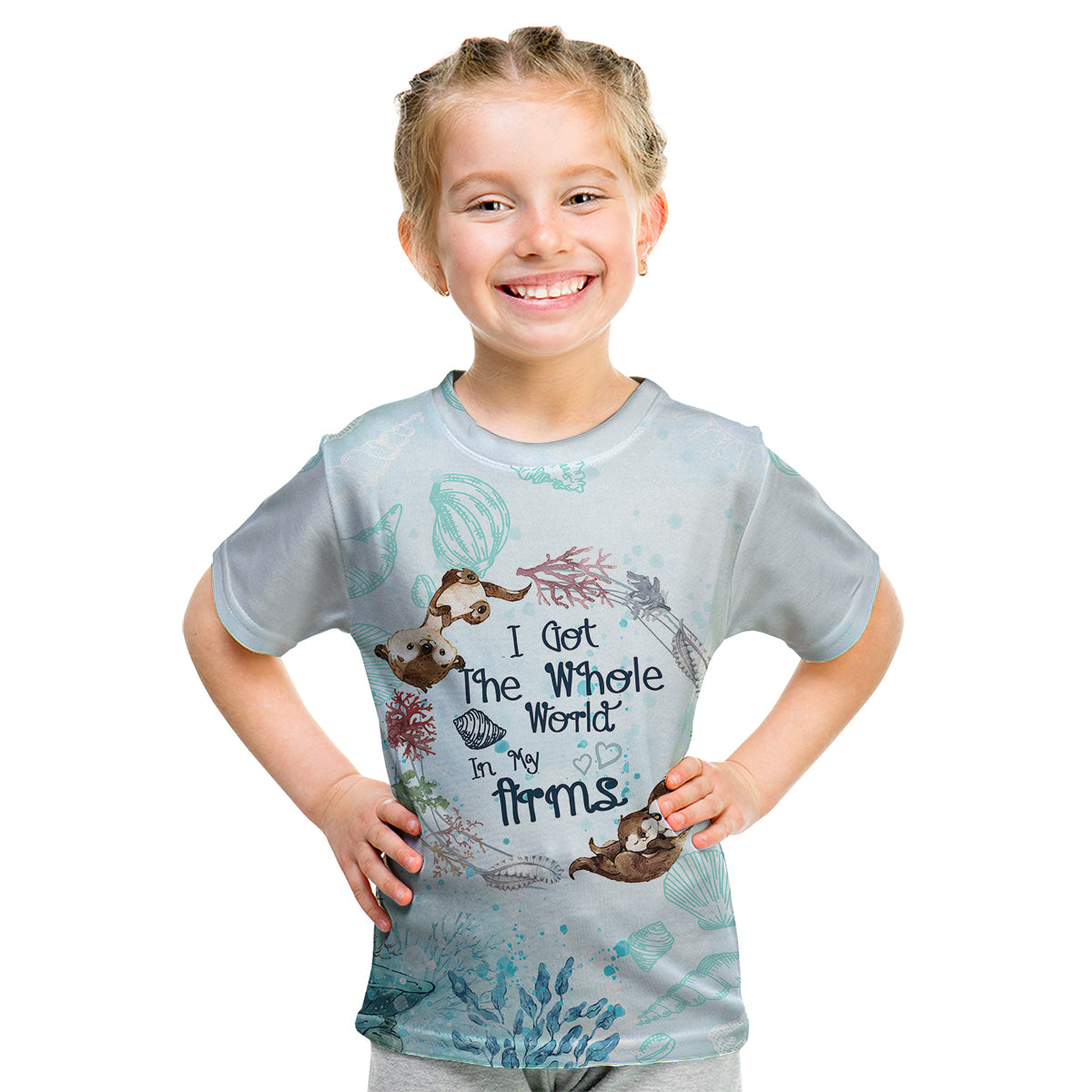 Mom Love You Like No Otter Kid T Shirt TS07 - Wonder Print Shop