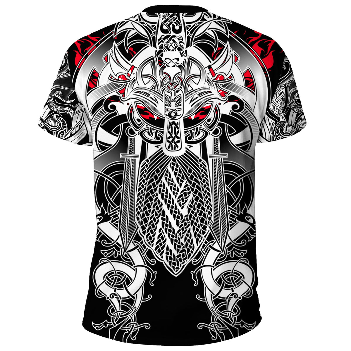 Viking T Shirt Odin Eternal Flame RLT12 - Wonder Print Shop