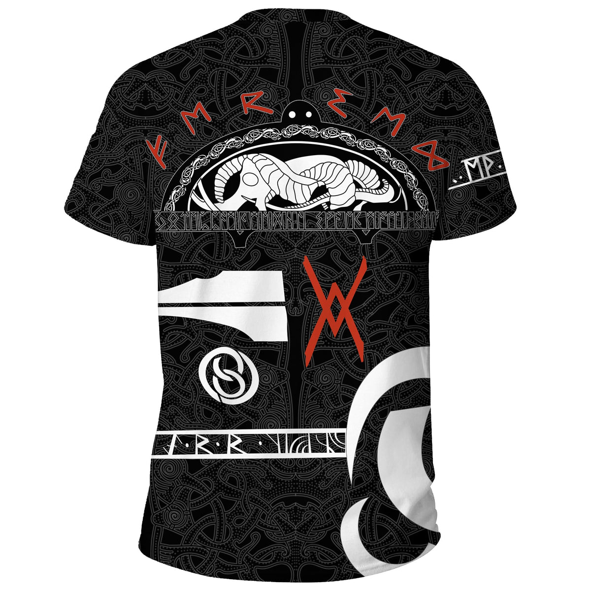 Viking T Shirt Raven Norse Mythology Tattoo A21 RLT12 - Wonder Print Shop