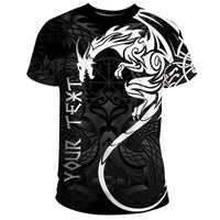 Custom Viking T Shirt Dragon Tattoo RLT12 - Wonder Print Shop