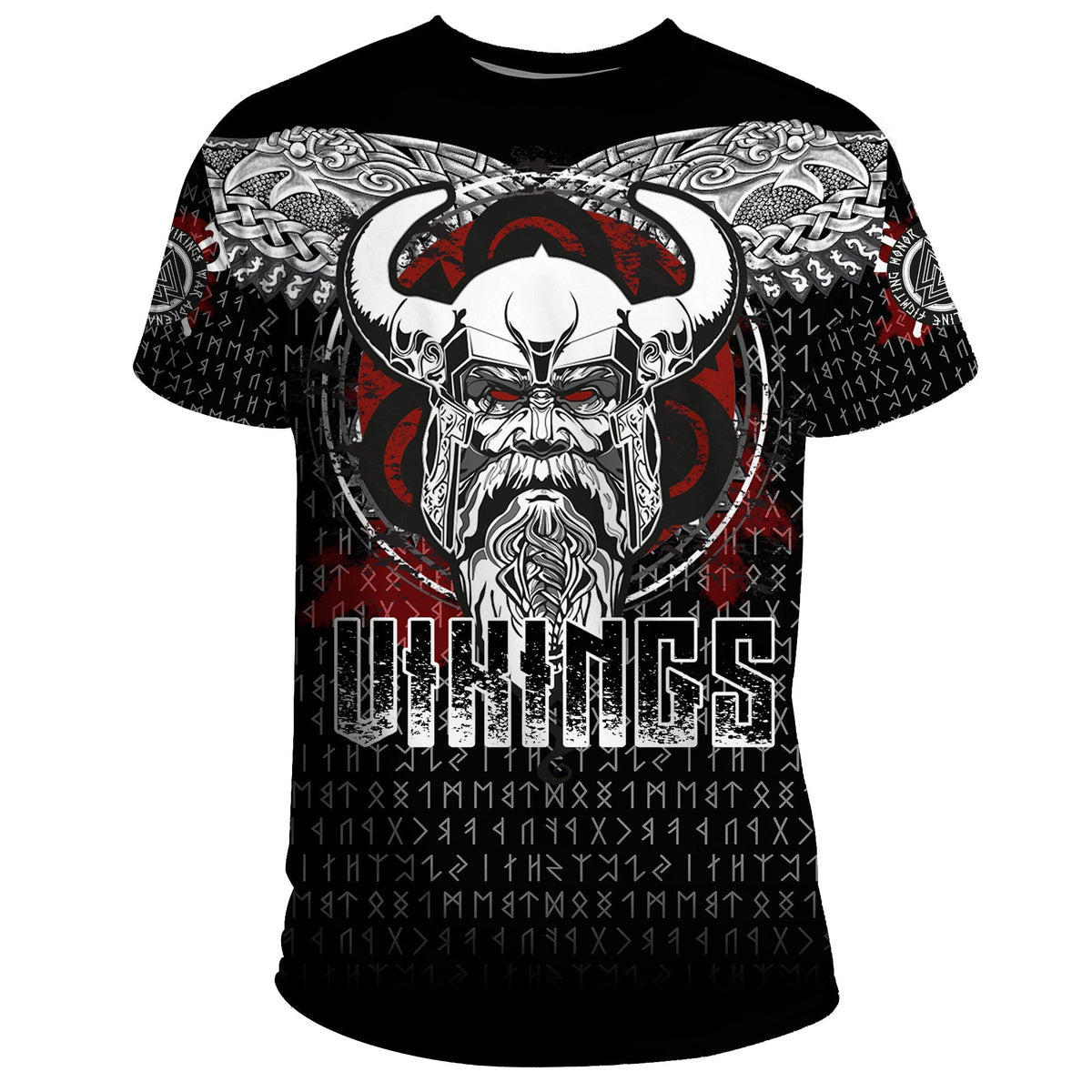 Viking Odin Honor T Shirt Viking Pattern RLT12 - Wonder Print Shop