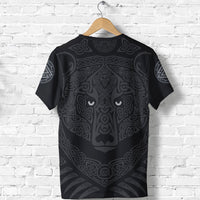 Viking T Shirt Angry Moon Wolf RLT12 - Wonder Print Shop