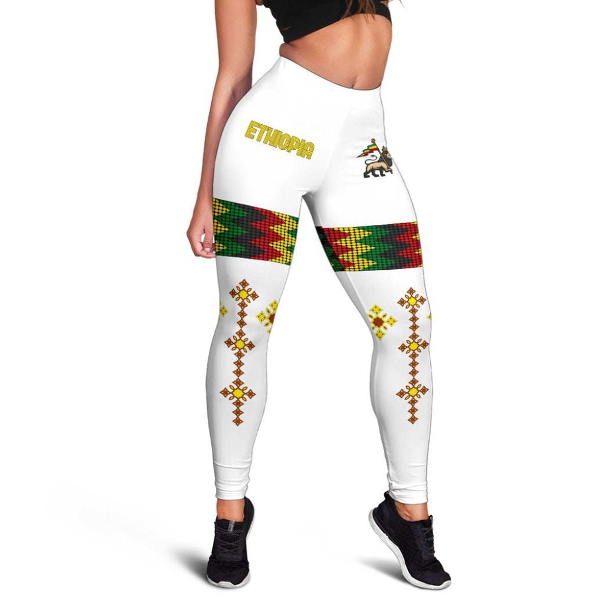 african-ethiopia-leggings-rasta-round-pattern-white-women