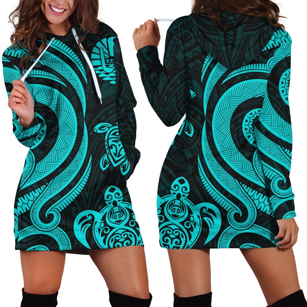 tahiti-women-hoodie-dress-tuquoise-tentacle-turtle
