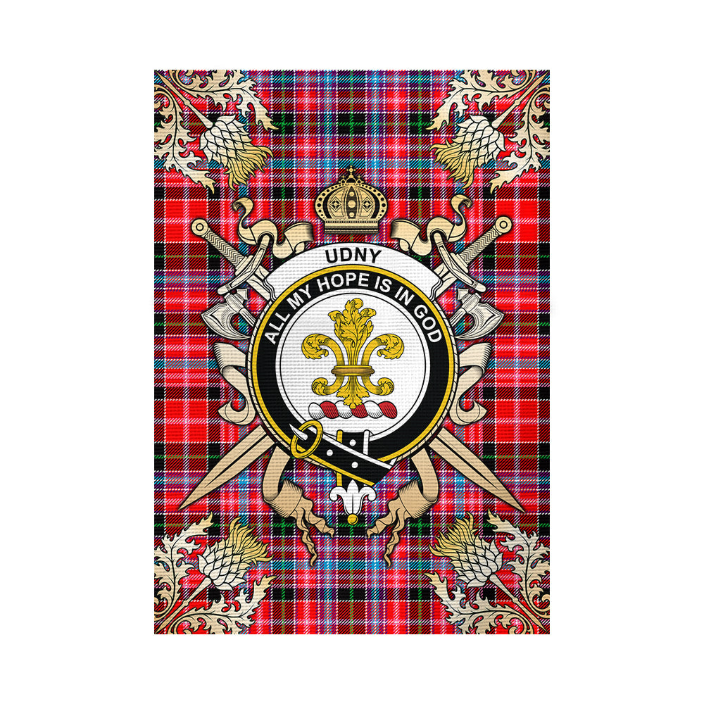 scottish-udny-clan-crest-gold-courage-sword-tartan-garden-flag