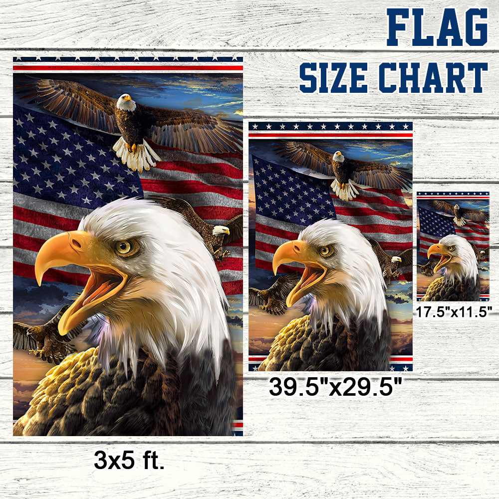 Eagle American Patriotic Garden Flag - Wonder Print Shop