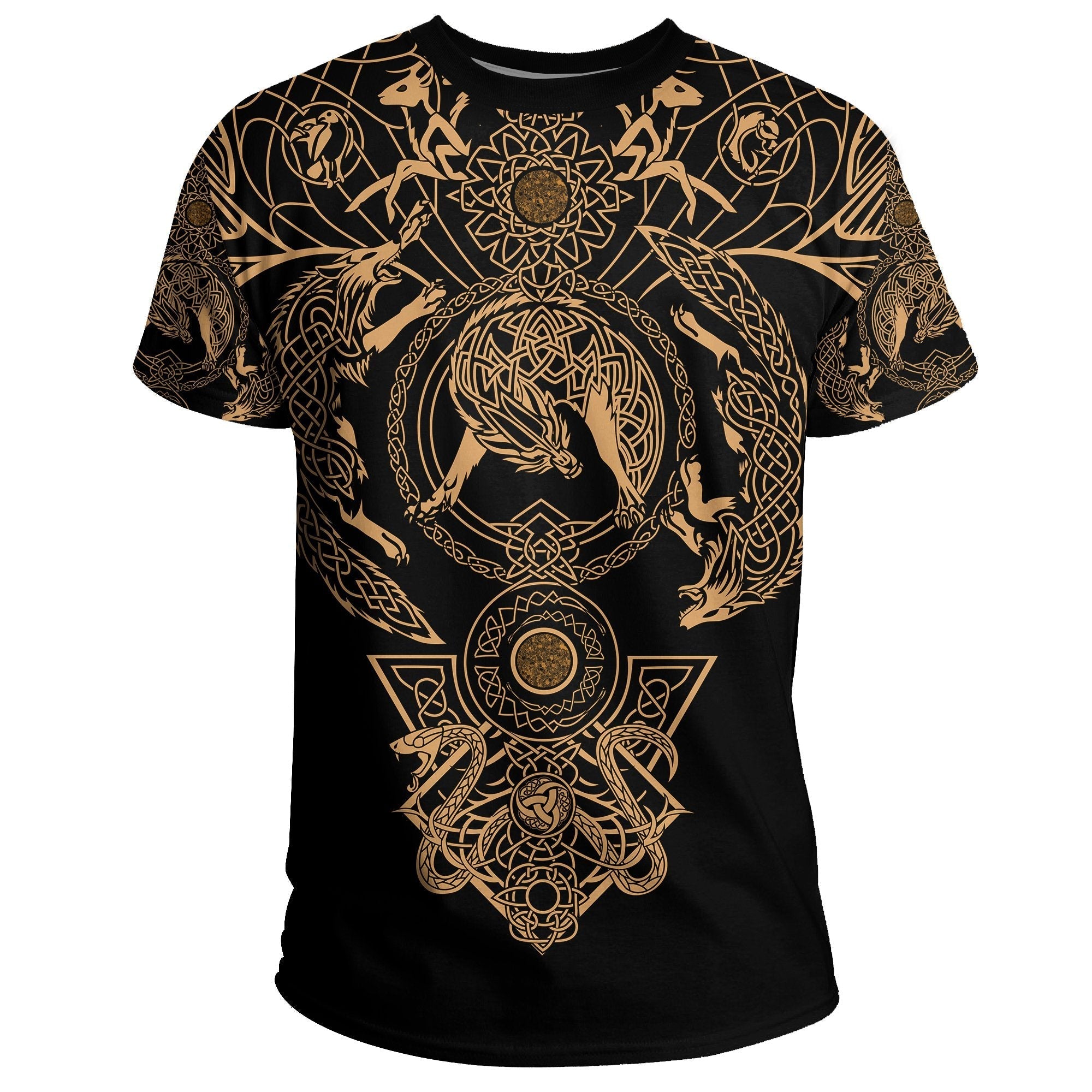 Viking T Shirt, Tattoo All Over Print Special RLT12 - Wonder Print Shop