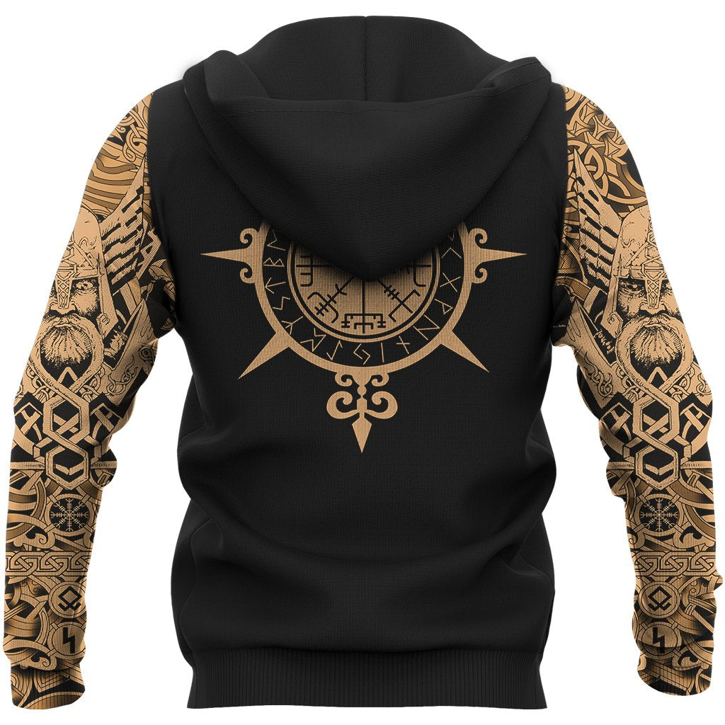Viking Hoodie Tattoo All Over Print Special (Zip) RLT12 - Wonder Print Shop