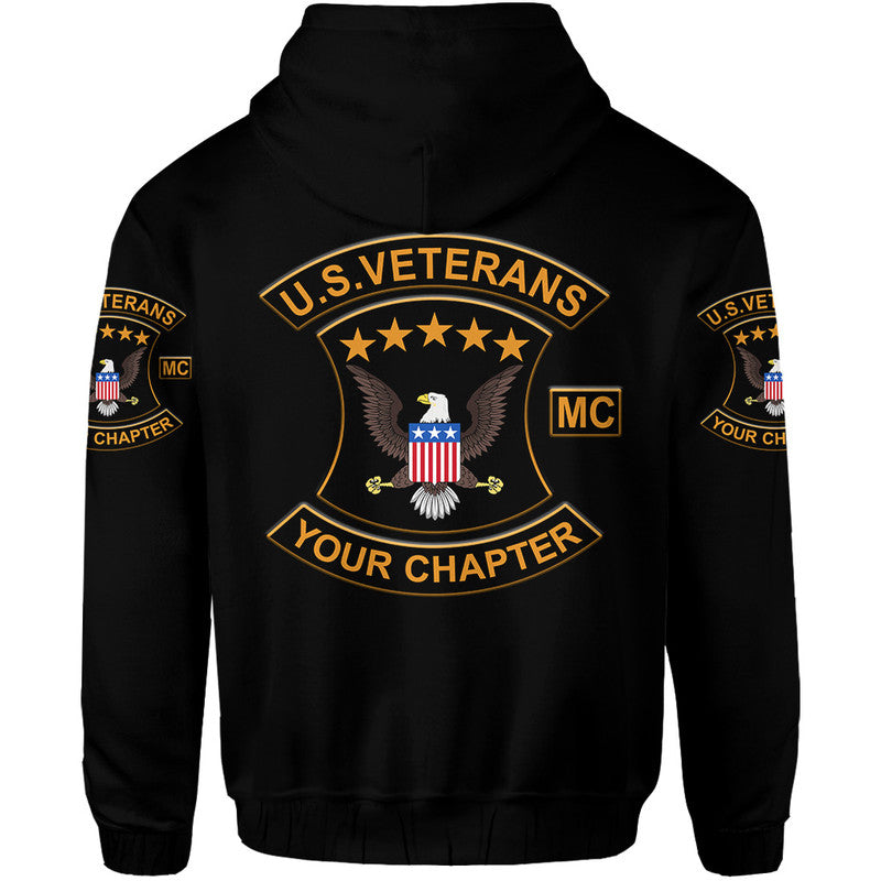 Custom U.S. Veterans Motorcycle Club Hoodie USVMC Simplified Version LT8 - Wonder Print Shop
