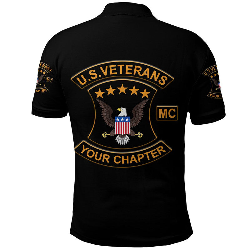 Custom U.S. Veterans Motorcycle Club Polo Shirt USVMC Original Style LT8 - Wonder Print Shop