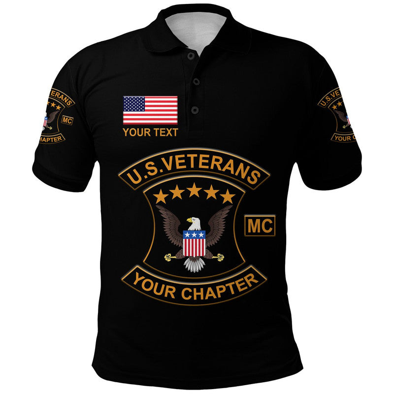 Custom U.S. Veterans Motorcycle Club Polo Shirt USVMC Original Style LT8 - Wonder Print Shop