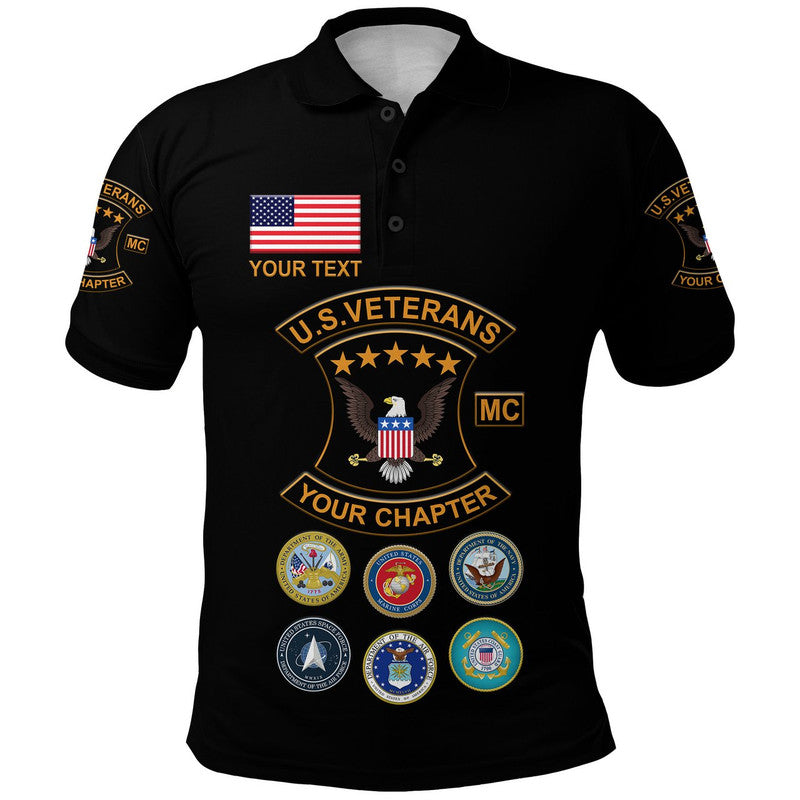 Custom U.S. Veterans Motorcycle Club Polo Shirt USVMC Unique Style LT8 - Wonder Print Shop