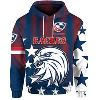 USA Rugby Hoodie/ Zip Hoodie Original Vibes Blue LT8 - Wonder Print Shop