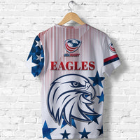 USA Rugby T Shirt Original Vibes White LT8 - Wonder Print Shop